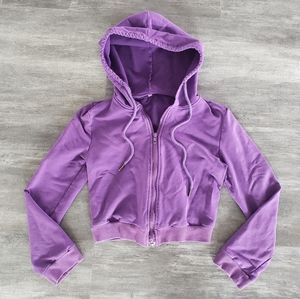 Violet Comfy Marquee Sweat Suit Zip Up